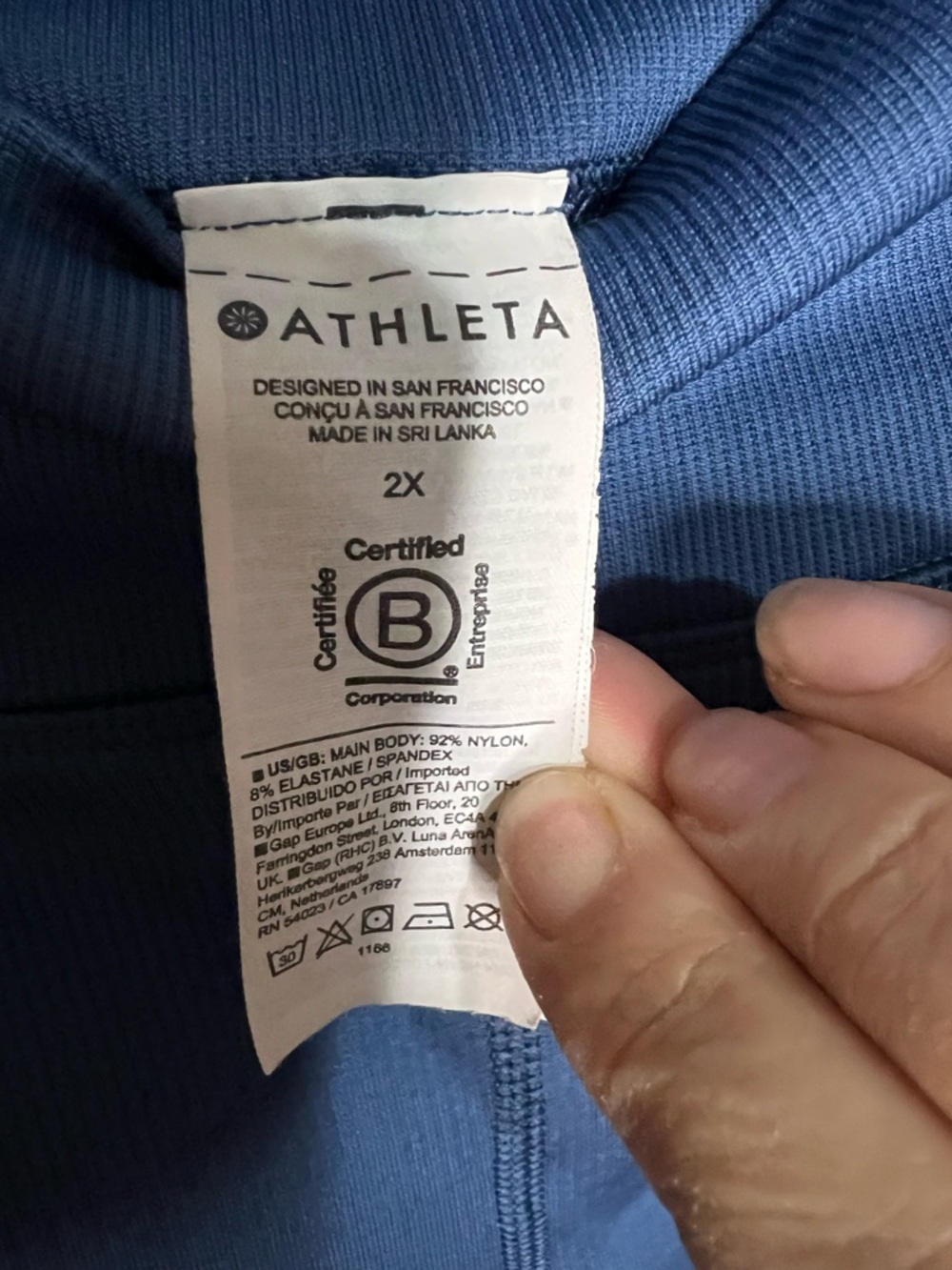 Athleta Elation Ribbed High Rise Ribbed Athletic Leggings - Picture 5 of 7